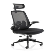 Sigma Executive Mesh Chair With Folding Arms - Market Milloner