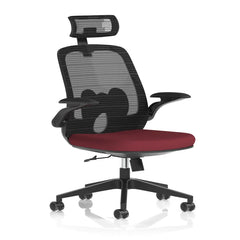 Sigma Executive Mesh Chair With Folding Arms - Market Milloner