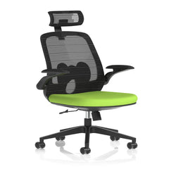 Sigma Executive Mesh Chair With Folding Arms - Market Milloner