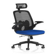 Sigma Executive Mesh Chair With Folding Arms - Market Milloner