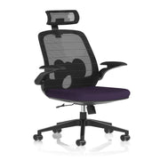 Sigma Executive Mesh Chair With Folding Arms - Market Milloner