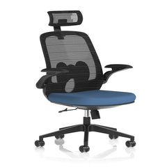 Sigma Executive Mesh Chair With Folding Arms - Market Milloner