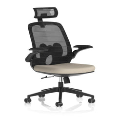 Sigma Executive Mesh Chair With Folding Arms - Market Milloner
